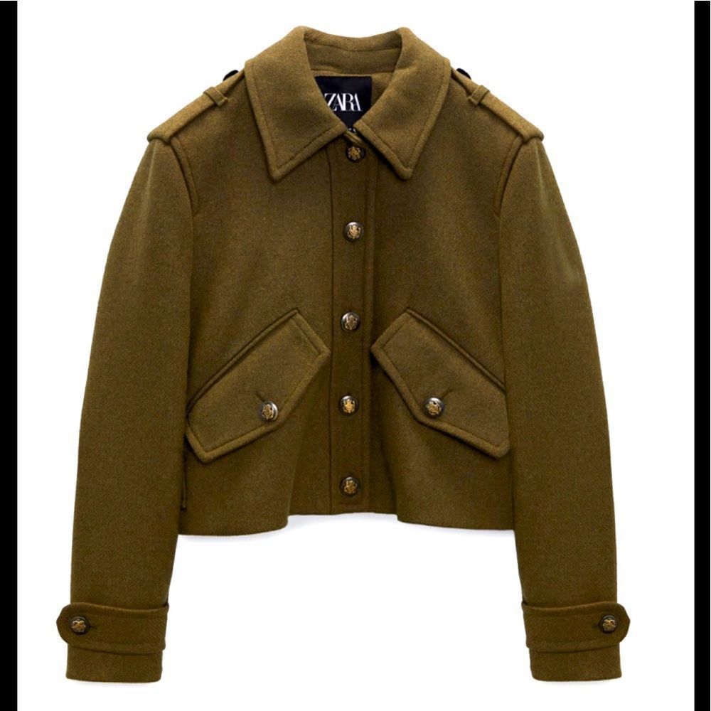 ❗️BUY NOW❗️WILL BE REMOVED SOON❗️Zara Military style cropped jacket